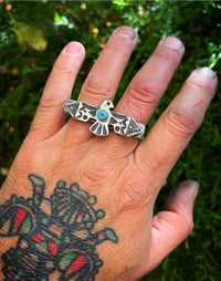 Image 4 of WL&A Handmade Heavy Sterling Silver Royston Thunderbird Knuckle Duster - Size 10