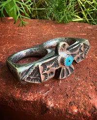 Image 2 of WL&A Handmade Heavy Sterling Silver Royston Thunderbird Knuckle Duster - Size 10