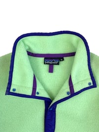 Image 2 of Vintage '91 Patagonia Synchilla Snap T - Neon