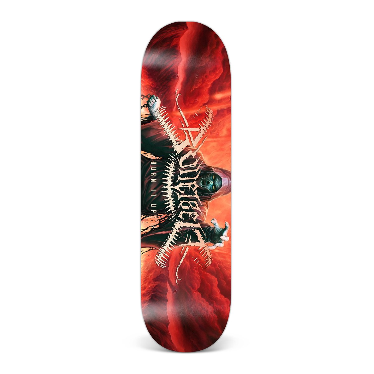 Image of Bulletbelt "Burn It Up" Skate Deck