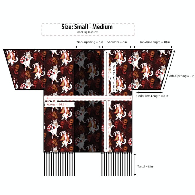 Nekomata Shawl: Display Samples & bagged (Discontinued)