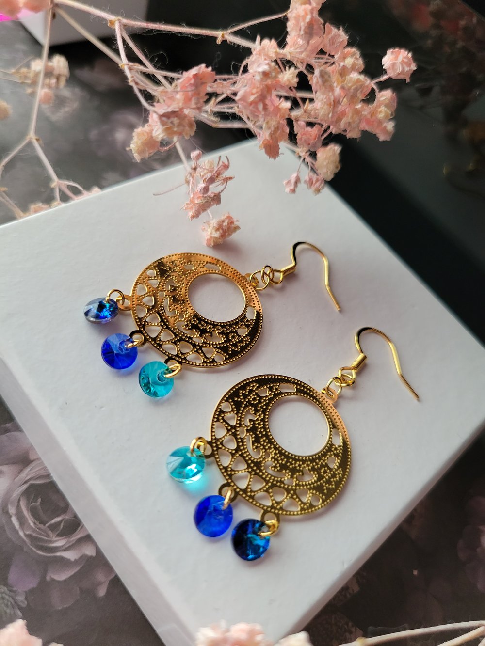 Image of "Celeste" Chandelier Earrings