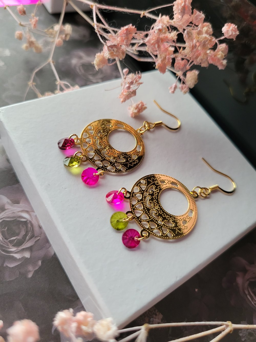 Image of "Celeste" Chandelier Earrings 