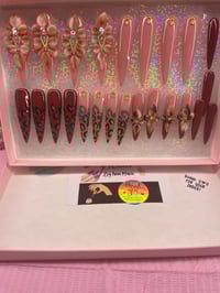Image 4 of  VALENTINO BRAND 🐆 CHEETAH 3D FLOWER SET 24Pc READY TO GO BOX 