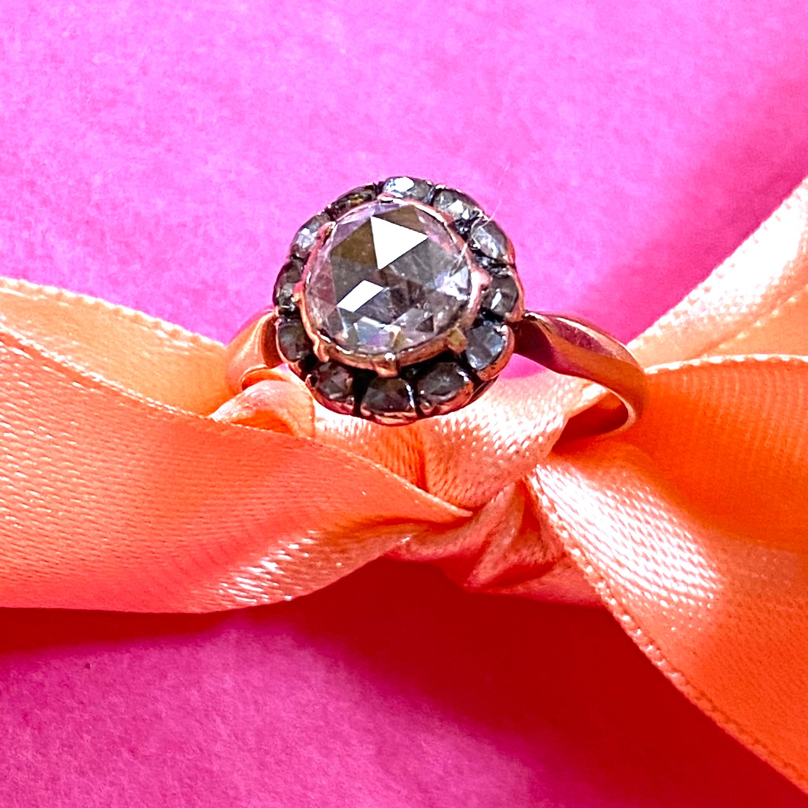 Rose Cut Diamond Ring- SOLD - Sholdt Jewelry Design