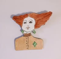 Image 1 of Enamel Brooch - Redhead (EJ032)