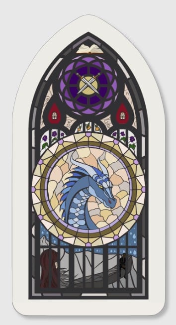 Image of Fourth Wing stickers Officially licensed 