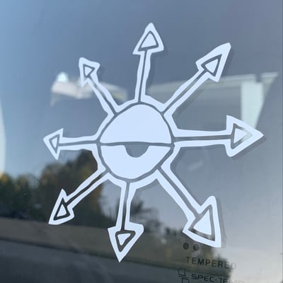 Image of Chaos Eye sticker (vinyl die-cut)