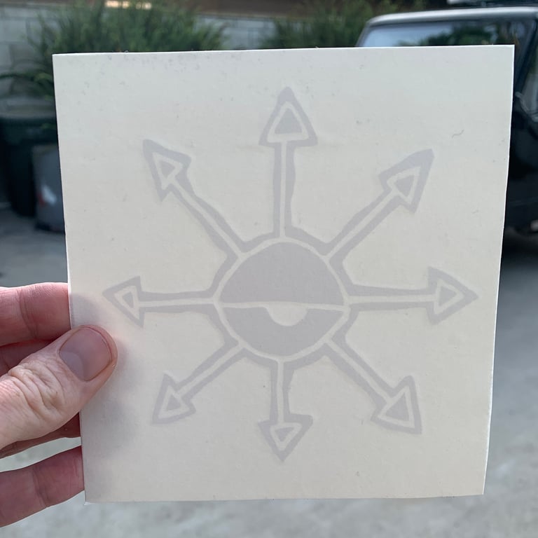 Chaos Eye sticker (vinyl die-cut) Image 2