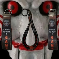 Image 1 of SAW Movie Billy Horror Custom Keychain