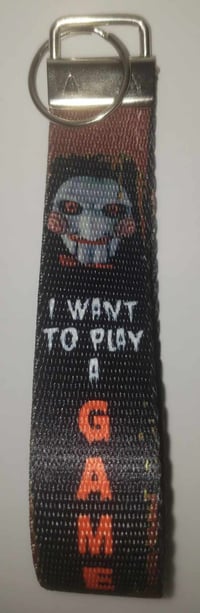Image 4 of SAW Movie Billy Horror Custom Keychain