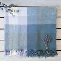 Image 2 of Handwoven Wool + Alpaca Blanket 'Misty Mountain #1'