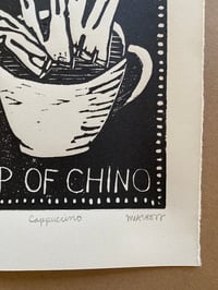 Image 2 of Just a Cup of Chino Block Print