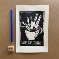 Image 3 of Just a Cup of Chino Block Print