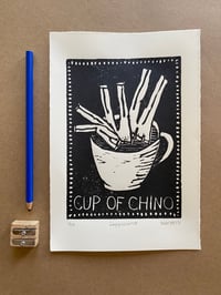 Image 4 of Just a Cup of Chino Block Print
