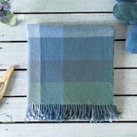 Image 2 of Handwoven Wool + Alpaca Blanket 'Misty Mountain #2'