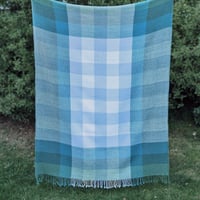 Image 4 of Handwoven Wool + Alpaca Blanket 'Misty Mountain #2'