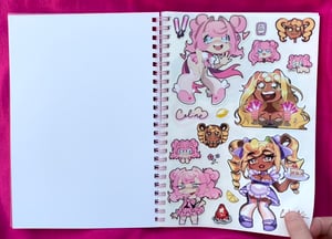 Image of ♡ Pink spiral sticker book ! 50 pages, A5 size ♡