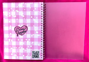 Image of ♡ Pink spiral sticker book ! 50 pages, A5 size ♡