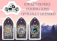 Image 1 of  Fourth Wing sticker bundle Officially licensed