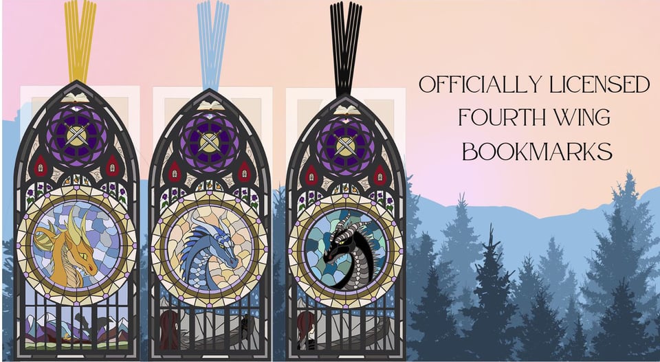 Officially Licensed Fourth Wing Tairn & Andarna book nook Cryptid