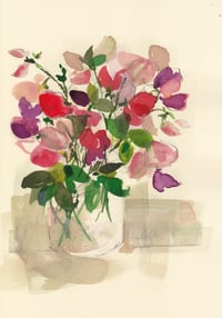 Sweet peas in a jar