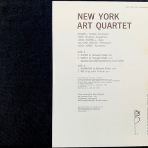 New York Art Quartet ‎– New York Art Quartet (ESP Disk 1004 - US - 1965)