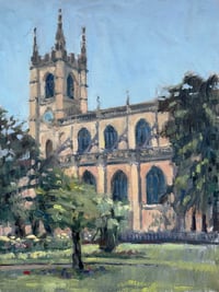 Image 1 of St Luke's, Chelsea, original oil painting