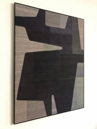 Image 3 of large abstract silk composition (greys)