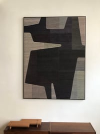Image 2 of large abstract silk composition (greys)