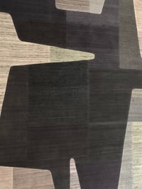 Image 4 of large abstract silk composition (greys)