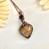 Labradorite and Smokey Quartz 2 stone Pendant