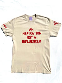 Image of an inspiration tee in tan 