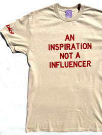 Image of an inspiration tee in tan 