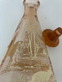 Image 3 of Vintage Horse and Hounds Decanter with 6 Shot Glasses