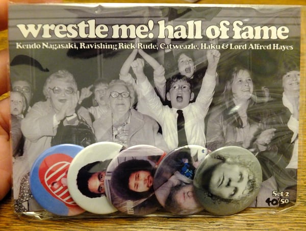 Image of The Wrestle Me! Hall Of Fame Badge Set - Set B