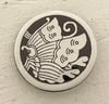 Japanese Butterfly III - Art Button