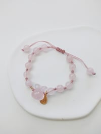 Image 5 of pink bunny bracelet 粉兔手链