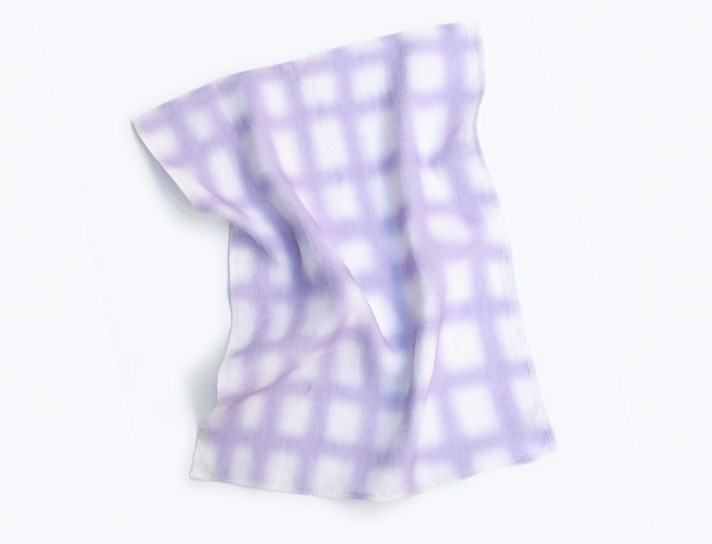 Image of AIRBRUSH GRID TEA TOWEL  / ✱