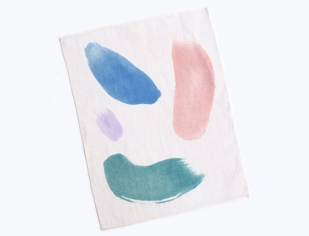 Image of BRUSH STROKES TEA TOWEL  / ✱