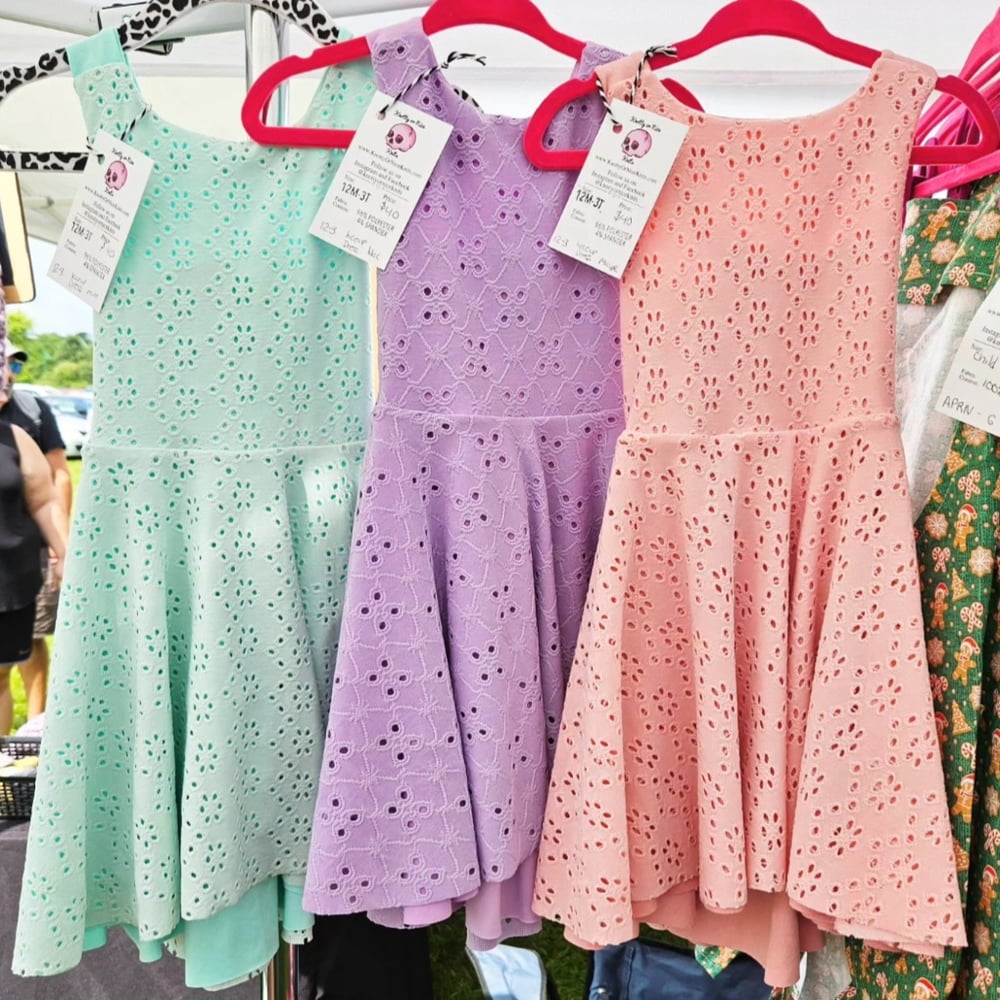 Lace-up Back Grow-with-me Dress
