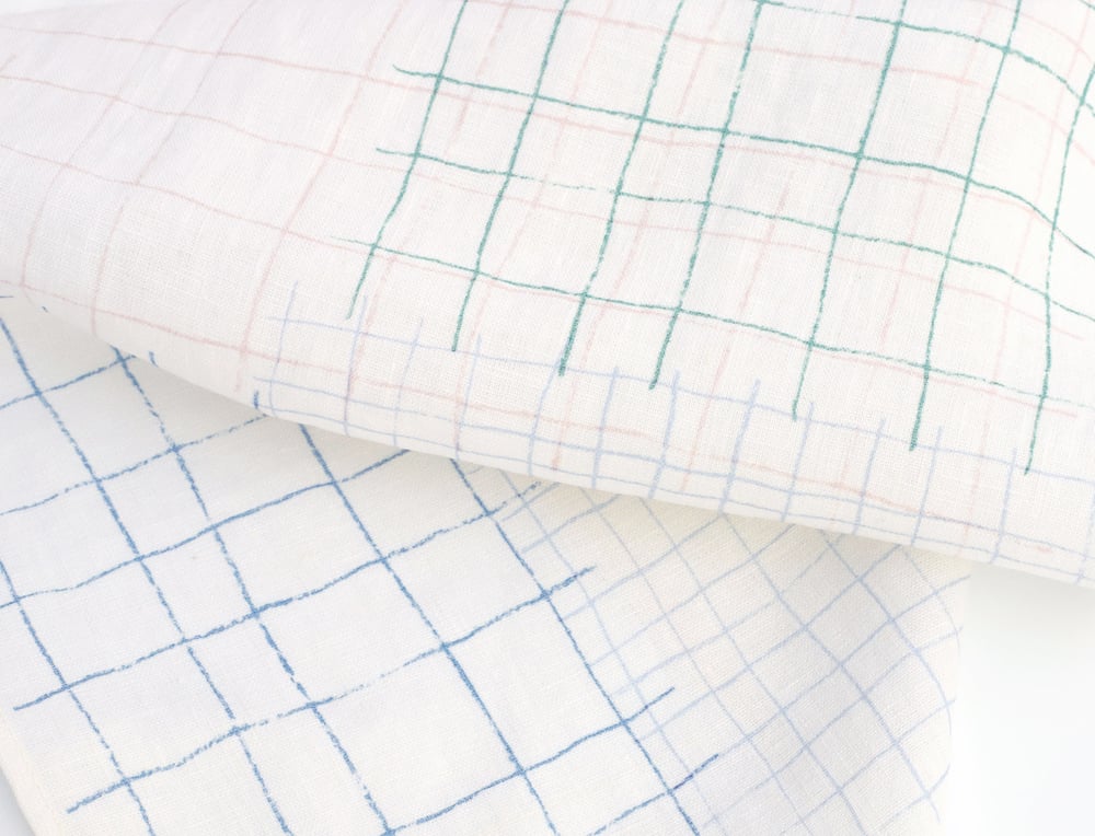 Image of COLOR GRID TEA TOWEL / ✱