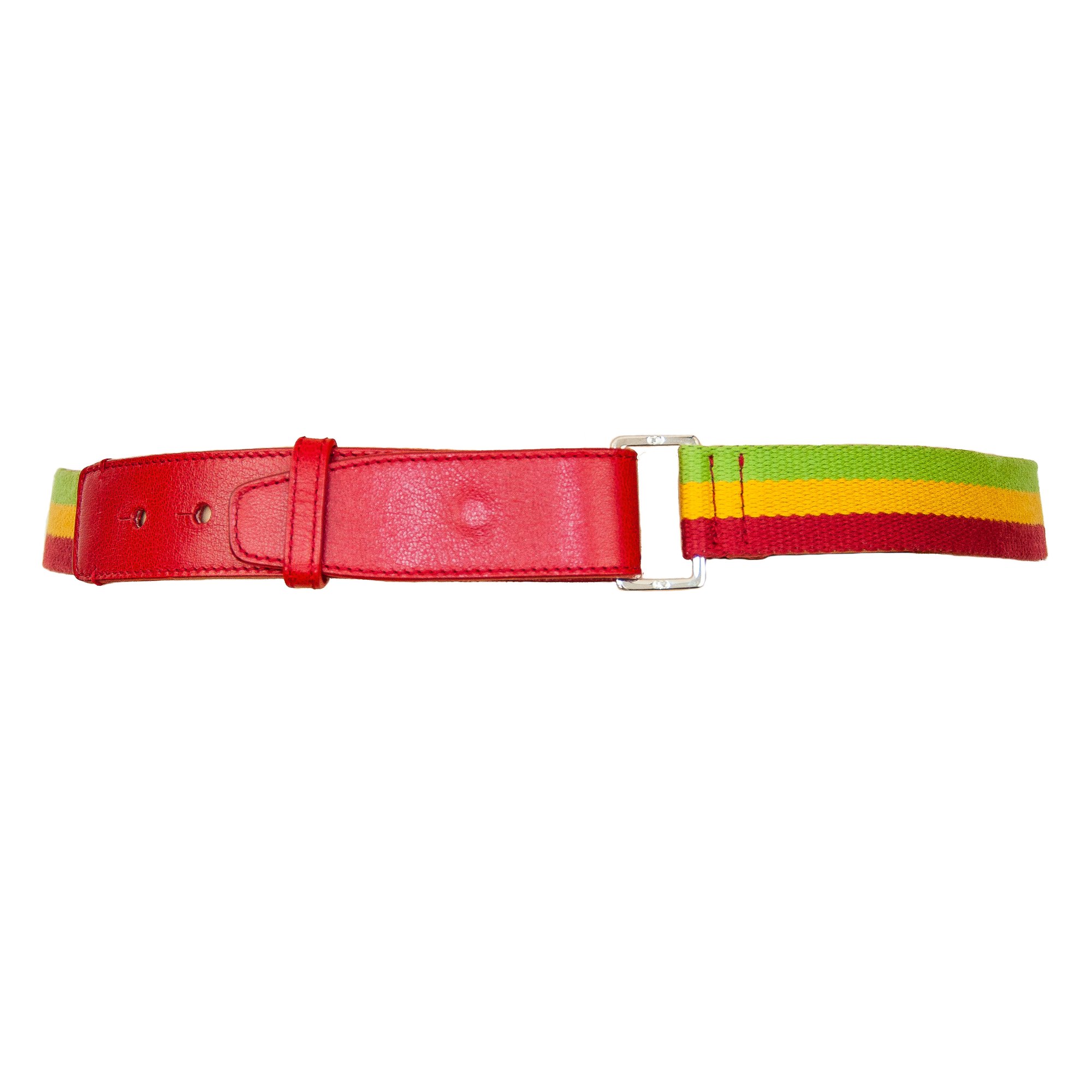 Image of Christian Dior 2004 Rasta Saddle Belt Bag