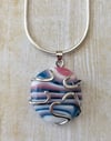 Silver Wrap Trans Pride Pendant