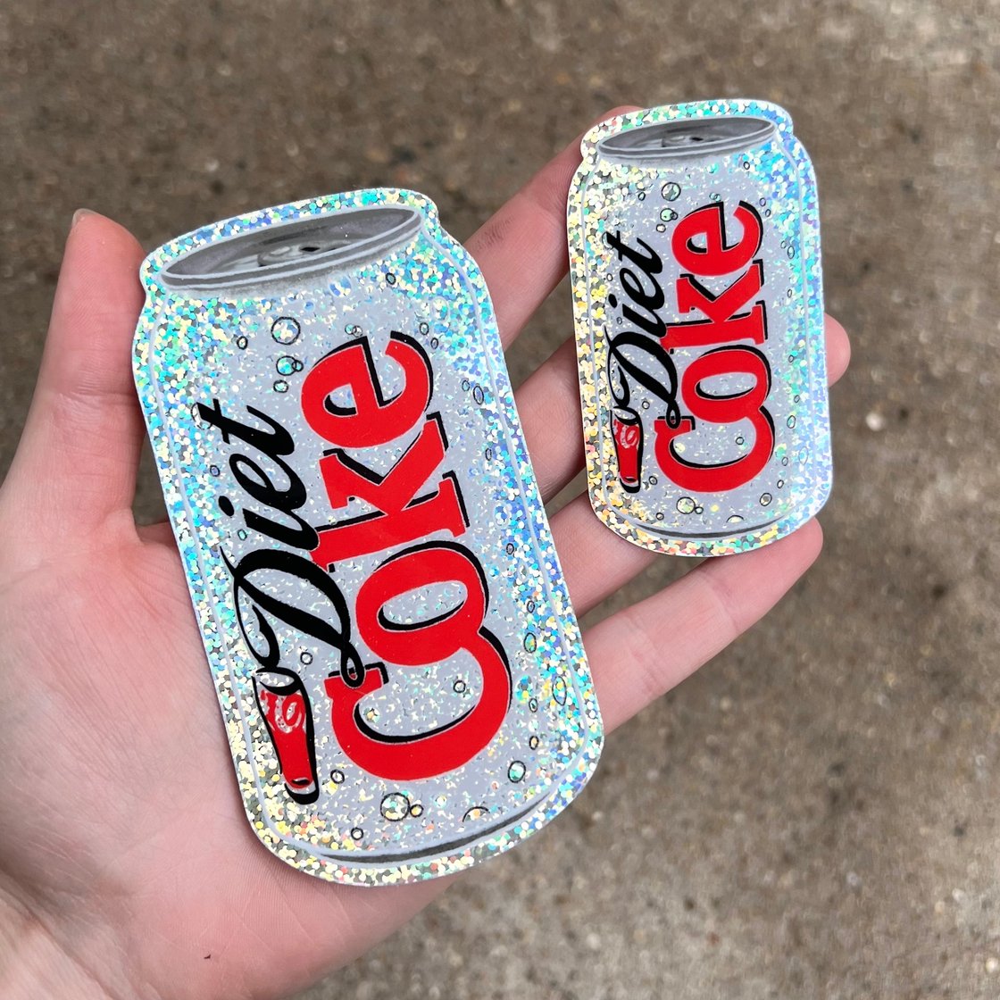 Image of diet c*ke glitter sticker