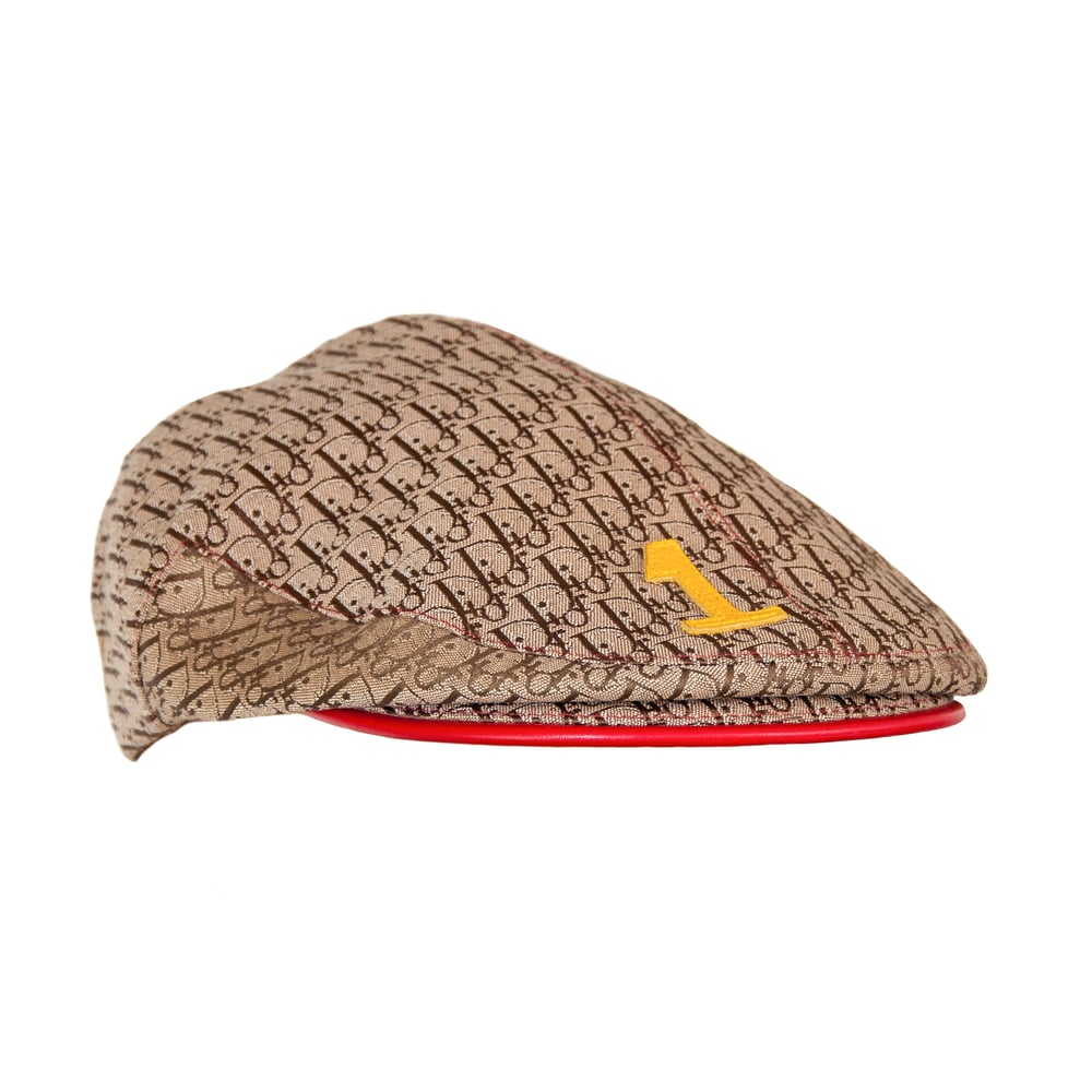 Image of Christian Dior 2004 Rasta Monogram Flat Cap