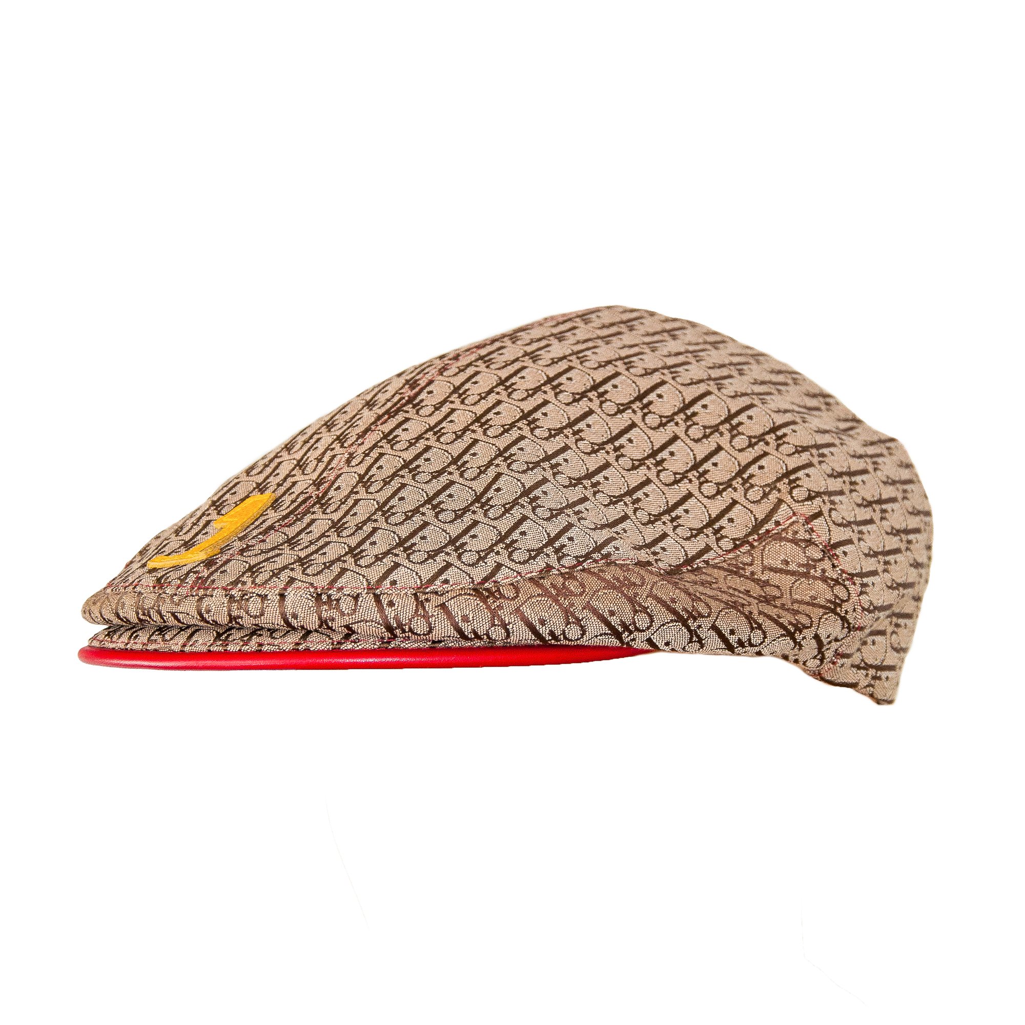 Image of Christian Dior 2004 Rasta Monogram Flat Cap