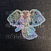 Glitter Elephant sticker