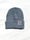 Image of head on straight beanie in silver 