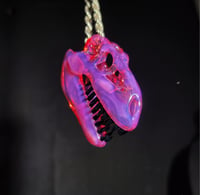 Image 1 of Karmaline Tyrannosaurus Rex skull pendant. 🦖💗